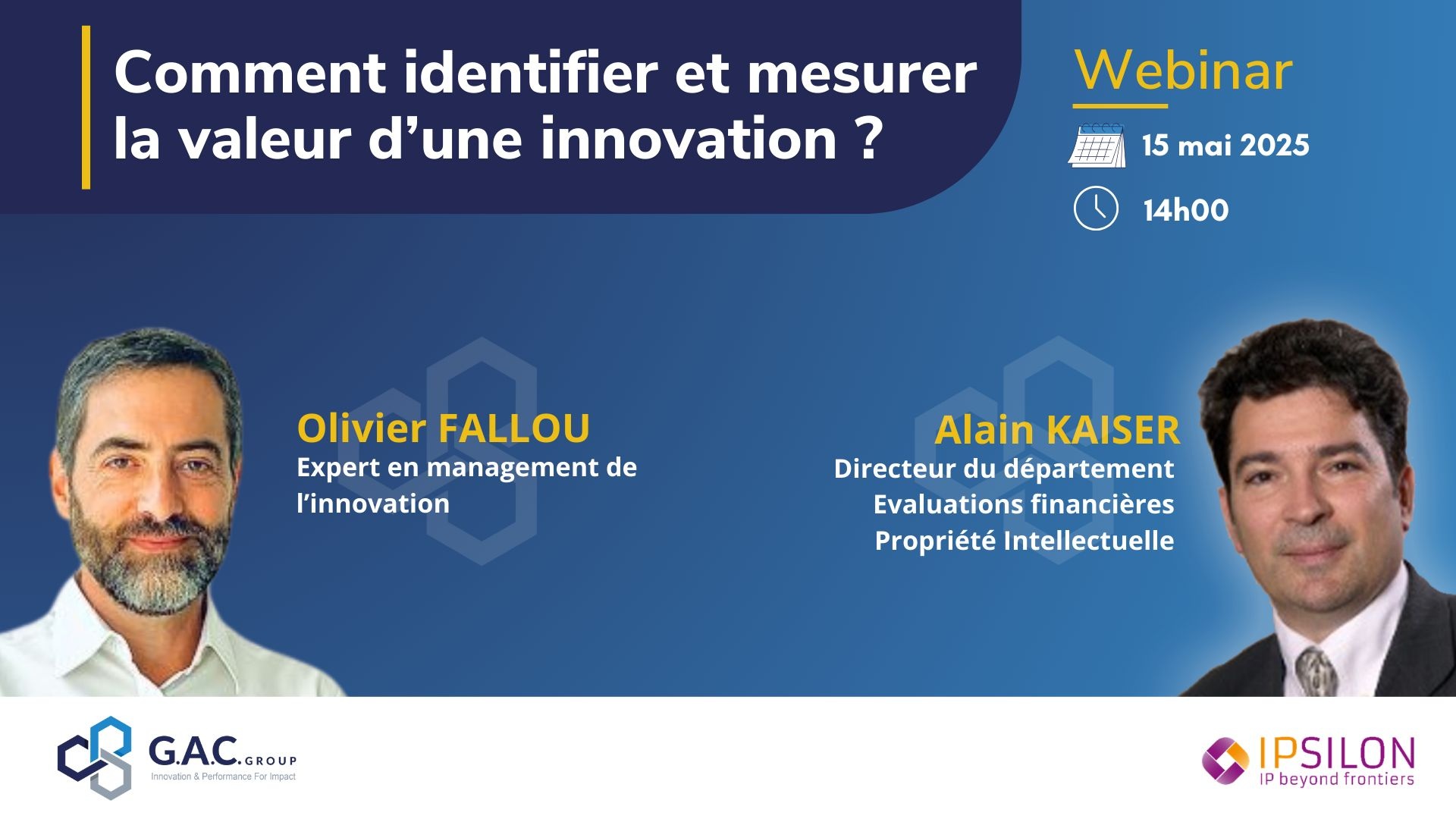 Webinar « Comment identifier et mesurer la valeur d’une innovation ? »